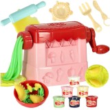 Set Plastilina, Masina de Paste, Instrumente de Modelare Multiple, 6 Culori Diferite de Pasta Modelatoare, Usor de Folosit si Curat, Jucarie Educativa