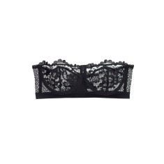 Sutien fara bretele din dantela Petunia Black 70 C foto