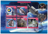MADAGASCAR 2020 - Cosmonautica, Apollo 11 / colita + bloc ( 2 imagini), Stampilat