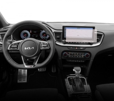 Folie Protectie Navigatie Kia XCeed 2022+, Duragon, protectie Display Navigatie, silicon Transparent, Anti-zgarieturi, kit instalare foto