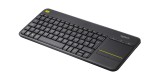 Tastatura wireless Logitech Touch K400 Plus, interfata USB, cu touchpad,