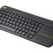 Tastatura wireless Logitech Touch K400 Plus, interfata USB, cu touchpad,