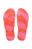 Havaianas slapi SLIM COLOR FUN femei, culoarea portocaliu, cu toc plat, 4149323.5572