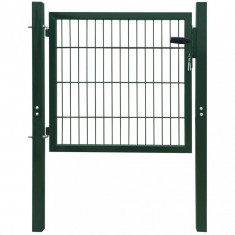 Poarta pentru gard 2D (simpla), verde, 106x130 cm GartenMobel Dekor