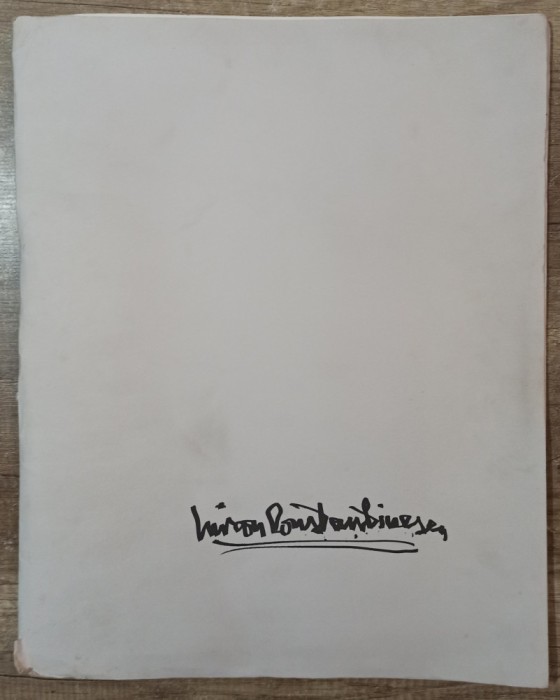 Mapa grafica Miron Constantinescu, tipar inalt, 1994