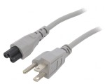 Cablu Alimentare IEC C5 la NEMA 5-15 5m Gri 7A