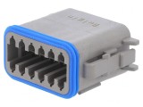 Conector cablu-cablu PX0 mamă 12 pini gri IP68