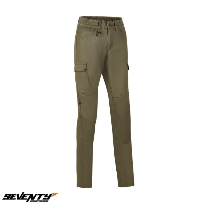 Pantaloni pentru scuter - motocicleta barbati Urban Seventy vara model SD-PC24 Teide Cargo culoare: forest green Forrest green XL