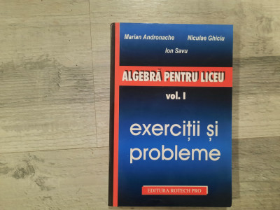 Algebra pentru liceu vol.I de Marian Andronache,Niculae Ghiciu,Ion Savu foto