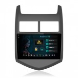 Navigatie 2K Chevrolet Aveo 2 (2010-2015) 8GB RAM Android 13 Octacore Slot Sim 4G DSP GPS Wi-FI Carplay Android Auto USB Bluetooth Waze Touchscreen 9.