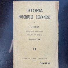 Nicolae Iorga Istoria poporului romanesc Volumul III (1927)