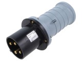 Conector alimentare AC trifazat AMPHENOL IP&amp;S 63A 500V 4 pini mufă tată IP44