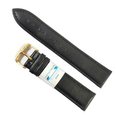 Curea ceas piele naturala neagra 22mm Matteo Ferari WZ4776