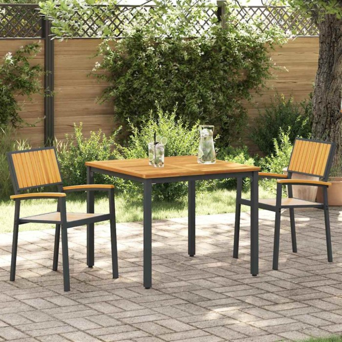 vidaXL Scaun pentru Grădină 2 pcs Maro 56 x 57 x 87cm 4010626