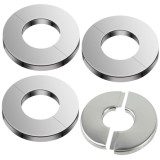 Capace rosetă din oțel inoxidabil pentru țevi, pachet cu 4 bucăți, autoadezive, fără foraj &ndash; 60 mm