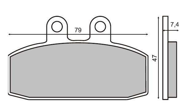 Placute frana Scarabeo 150-200 &#039;99-&#039;03 /Leonardo 250-300 &#039;99-&#039;04 Cod Produs: MX_NEW 225100060RM