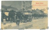 4564 - ARAD, Market, OMNIBUS, Shopping Street, Romania - old postcard - used - 1913, Circulata, Printata