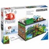 Puzzle 3D Cutie Depozitare Minecraft, 216 Piese, Ravensburger