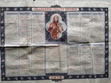 Calendar de perete anul 1974 creștin ortodox