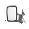 Oglinda exterioara Mercedes Sprinter 208-416 1995-2006 partea stanga View Max crom asferica carcasa neagra reglare manuala fara incalzire, model Scurt