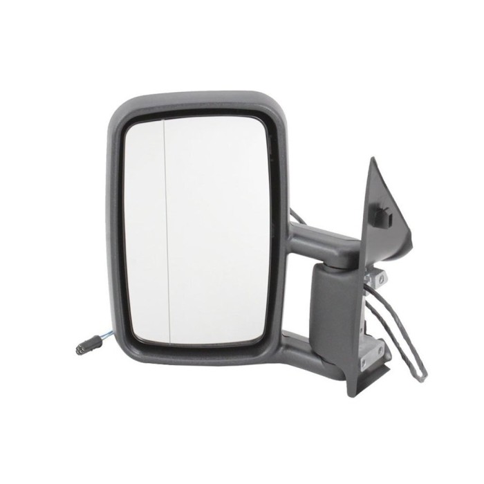 Oglinda exterioara Mercedes Sprinter 208-416 01.1995-2006 partea stanga View Max crom asferica carcasa neagra reglare manuala fara incalzire, model S