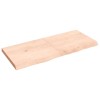VidaXL Blat de masă, 140x60x(2-6) cm, lemn masiv de stejar netratat