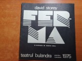 program teatrul bulandra 1975-ferma- dina covea,irina petrescu,virgil ogasanu