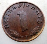 B.098 GERMANIA 1 REICHSPFENNIG 1939 F, Europa, Bronz