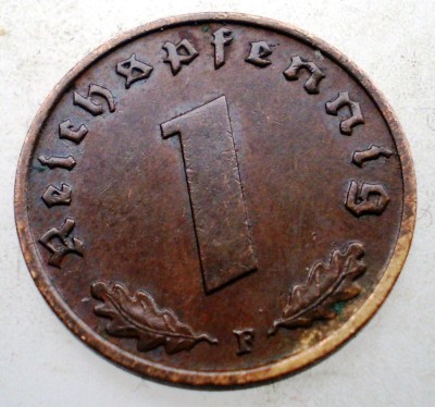 B.098 GERMANIA 1 REICHSPFENNIG 1939 F foto