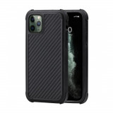 Cumpara ieftin Husa Cover Fibra Pitaka MagEZ Pro Twill Magnet pentru iPhone 11 Pro Negru Gri