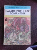 BALADE POPULARE ROMANESTI