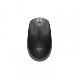 Mouse wireless Logitech M190, USB Receiver, 1000 DPI, Negru carbune