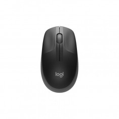 Mouse wireless Logitech M190, USB Receiver, 1000 DPI, Negru carbune