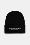 Armani Exchange căciulă culoarea negru, XM001637 AF16950