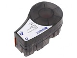 Bandă Etichetare Portocalie 19,1mm x 6,4m Negru pe Portocaliu