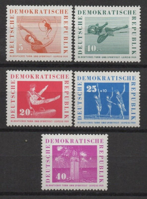 DDR 1959 - Sport, serie neuzata foto