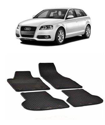 Set covorase auto cauciuc Audi A3 (2003-2009) foto
