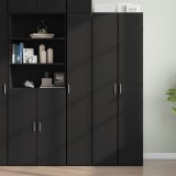 VidaXL Dulap &icirc;nalt, negru, 30x42,5x185 cm, lemn prelucrat