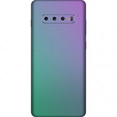 Set Folii Skin Acoperire 360 Compatibile cu Samsung Galaxy S10 (Set 2) - ApcGsm Wraps Cameleon Lavander Blue