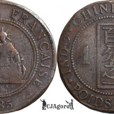 1885 A, 1 centime - Indochina Franceză