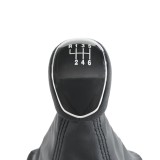 Nuca Schimbator Viteze Modeo 2016 6+1 Trepte, Plastic &amp; Piele Ecologica Neagra