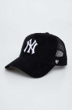 47brand sapca MLB New York Yankees culoarea negru, cu imprimeu, 47 Brand