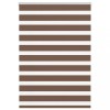 Jaluzea tip zebra maro lățime țesătură 90,9 cm poliester