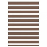 vidaXL Jaluzea tip zebra maro lățime țesătură 90,9 cm poliester