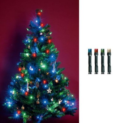Ghirlanda 100 LED-uri lumina statica, lungime 9.5 metri, interior, alimentare retea - Multicolora foto