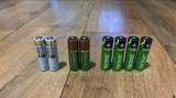 Set baterii AA &ndash; 6 re&icirc;ncărcabile + 2 baterii normale bonus