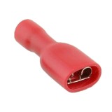 Papuc 6.3mm mama rosu izolat