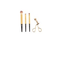 Set 4 piese, 3 pensule pentru machiaj si ondulator de gene Livarno home
