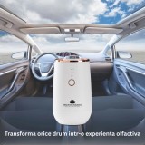 Aparat de odorizare parfumare auto profesional 10Q Aroma ScentA603 cu Bluetooth si acumulator intern 2000mAh - Alb ALB