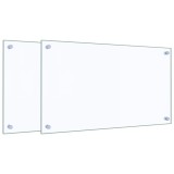 Cumpara ieftin Panou antistropi bucatarie 2 buc. transparent 70x40 cm sticla